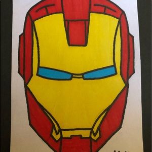 Iron Man Marker Drawing
